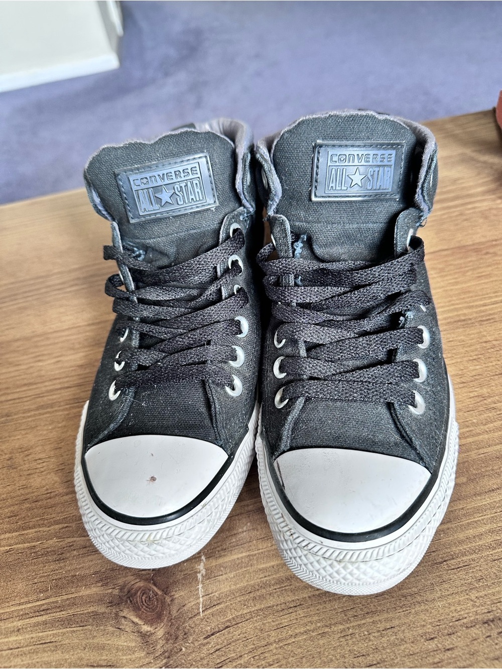 Converse Black and White High-Top Sneakers